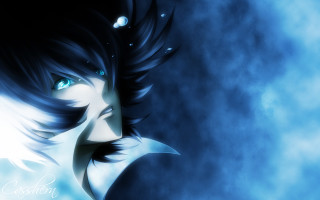 Anime character blue eyes black - vanita free wallpaper