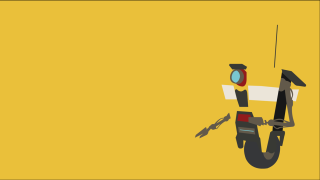 Yellow robot multiple girls vector - object free wallpaper for desktop