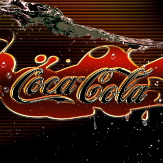 Coca cola advertisement splash water - free 3d render wallpaper for tablet