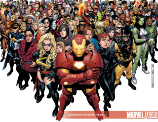 Avengers group crowd arms around - a group of avengers characters free wallpaper
