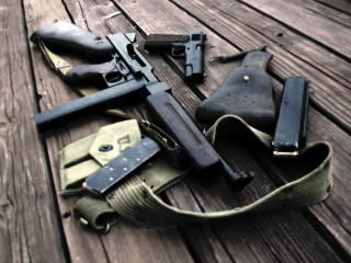 Guns items wooden floor deck - a deck free wallpaper for desktop