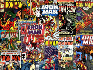 Comic covers collage characters titles - underground comix free wallpaper