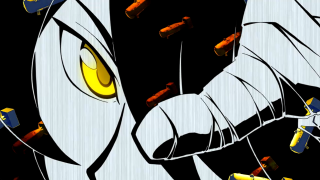 Cartoon yellow eyes black background - detail free wallpaper for desktop