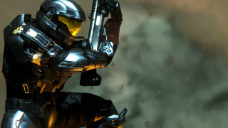 Man suit gun smoke cloud - halo free wallpaper for desktop