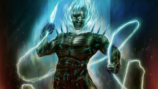 Man sword demon body painting - the gathering artwork free wallpaper for desktop