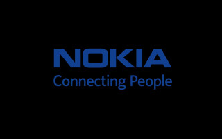 Nokia logo connecting people blue - the right side of the image free wallpaper