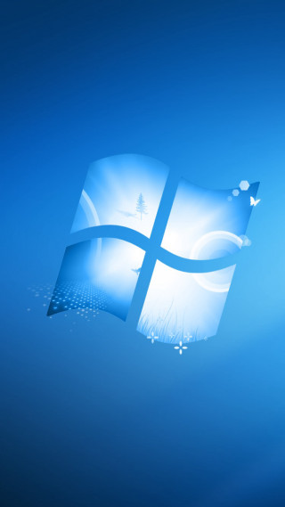 Blue sky window screenshot purism - free 3d render wallpaper for mobile