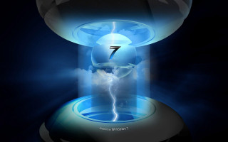 Blue white clock lightning bolt - a lightning bolt free wallpaper