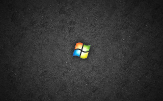 Windows logo black background white 2 - a windows logo free wallpaper
