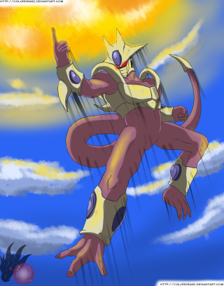 Cartoon character flying sky background 2 - a sun in the background free wallpaper for mobile