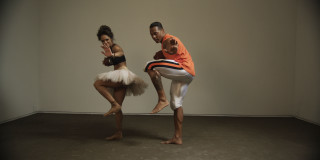 Man woman dance move room - black arts movement free wallpaper