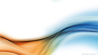 Blue orange wave white cloud - white background free wallpaper