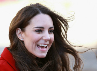 Woman long hair smiling red - long hair free wallpaper