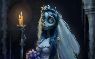 Corpse bride candle background lit - pixar and disney animation free wallpaper