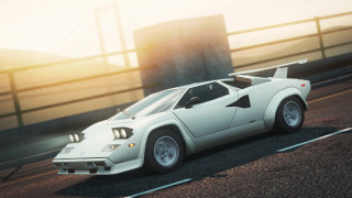 White sports car highway bridge 2 - the horizon free wallpaper for desktop