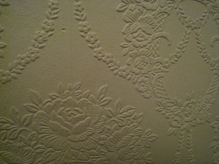 Flower pattern wall bird decoration - side and a bird free wallpaper