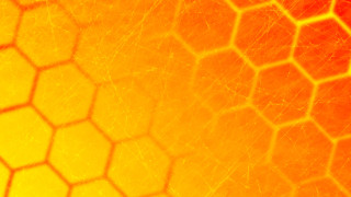 Yellow red hexagonal background closeup - hexagonal free wallpaper