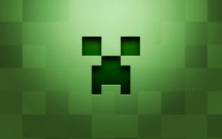 Green wall pixel face background - a green wall free wallpaper