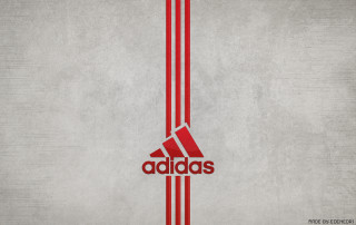 Red white adidas logo gray - the bottom of the logo free wallpaper