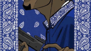 Man holding gun bandana left - a bandana free wallpaper