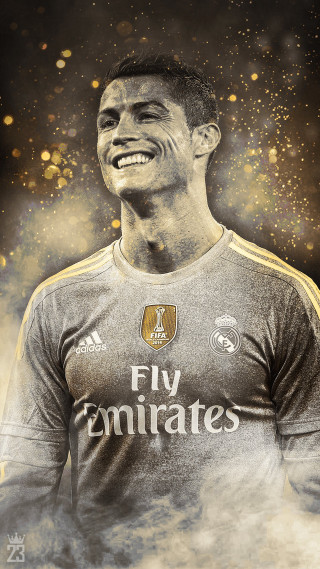 Man soccer uniform smiling gold - realistic free wallpaper for mobile
