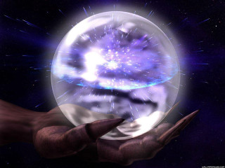 Hand crystal ball purple blue - a hand holding free wallpaper