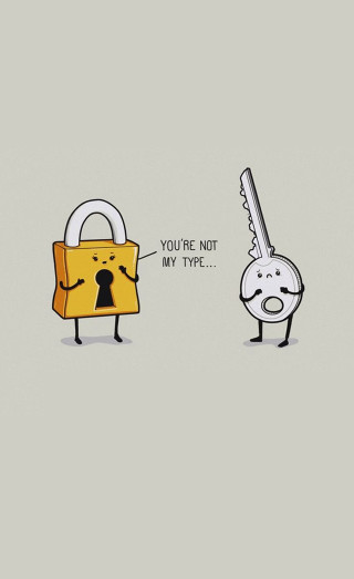 Cartoon character key lock funny - a key free wallpaper for mobile