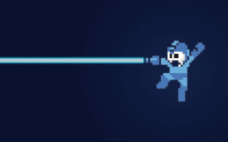 Pixel art person light saber - a light saber free wallpaper
