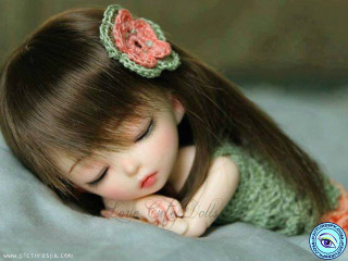 Doll sleeping bed flower hair - cheng shifa free wallpaper