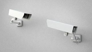 Security cameras wall white background - modular free wallpaper