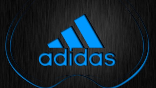 Blue adidas logo black background 2 - a blue swirl free wallpaper