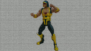 Man yellow black suit flying - a frisbee free wallpaper