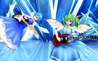 Anime couple guitar blue room - a blue room free wallpaper
