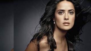 Woman long hair black dress 45 - symmetrical free wallpaper