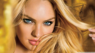 Woman blonde hair blue eyes 19 - perfect eye free wallpaper