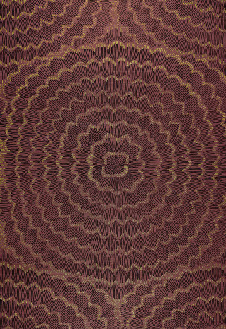 Red gold pattern circular design - the center free wallpaper for mobile