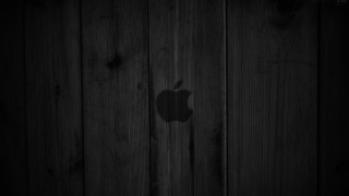 Apple logo wooden wall black - photo of an apple logo free wallpaper