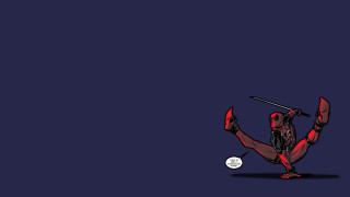 Deadpool kick baseball bat ball - his hand and a ball free wallpaper for desktop