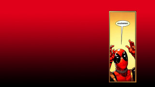 Deadpool coming out door happy - a door free wallpaper