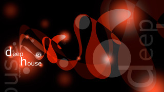Red black background deep house 2 - an abstract painting free wallpaper