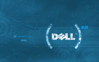 Blue background dell logo blue - a logo free wallpaper