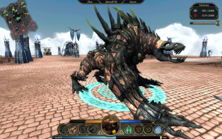 Monster sword dragon attacking man - a dragon free wallpaper for desktop