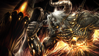 Demonic creature with a huge - elden ring free wallpaper