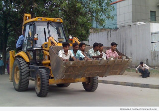 Tractor group military children outdoors - 4k resolution free wallpaper