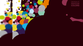 Woman profile colorful background circles - triadic free wallpaper