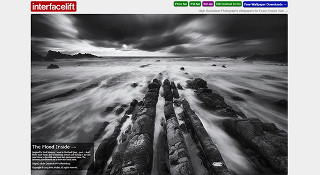 Rocky beach waves cloudy sky - a rocky beach free wallpaper