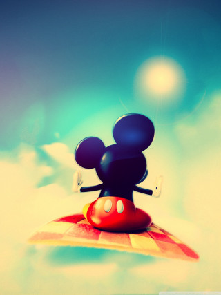 Mickey mouse red object sky 2 - a mickey mouse free wallpaper