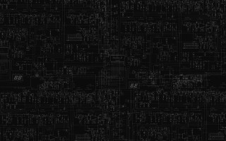 Black white circuit board pattern - blueprint free wallpaper for desktop