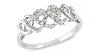 White gold ring three hearts - alexander mcqueen free wallpaper