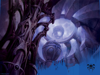 Strange structure eye center painting - donato giancola free wallpaper for desktop